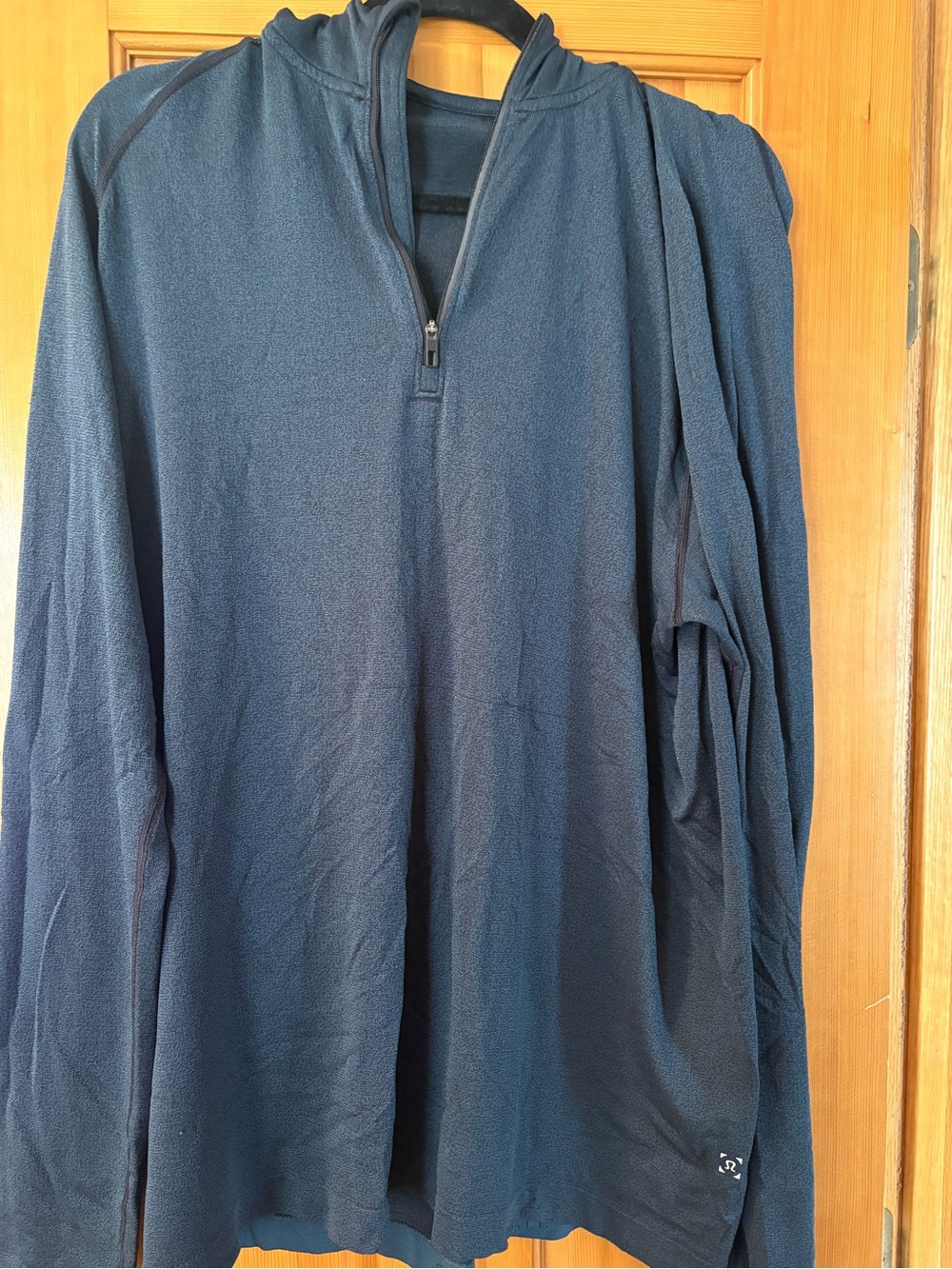 lululemon athletica Navy Half-Zip Hooded Men's Sweater